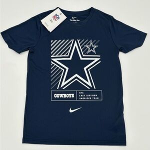Nike Kids Navy Blue Star Graphic T-Shirt